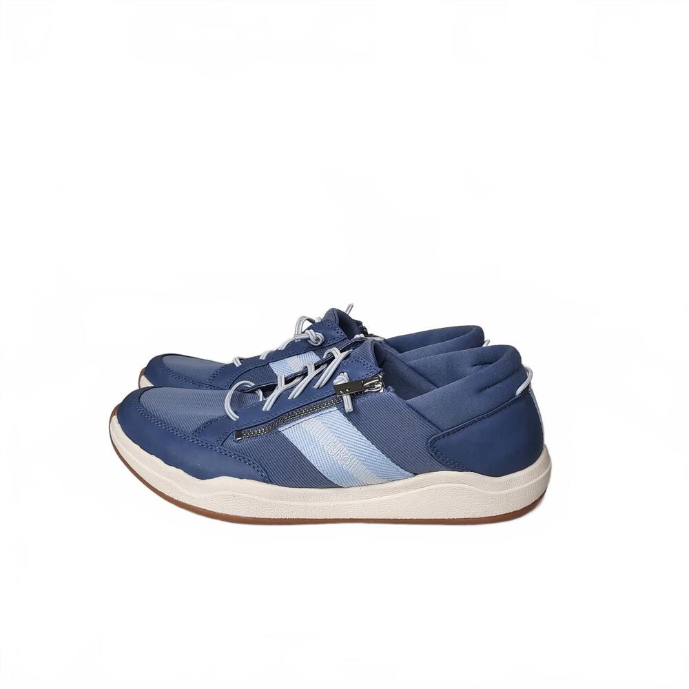 Ryka Womens Carefree‎ Zip Sneaker Blue Size 12M